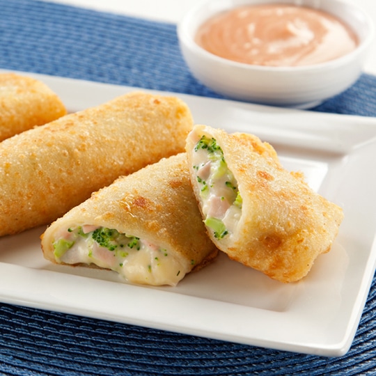 Panquecas recheadas à milanesa 