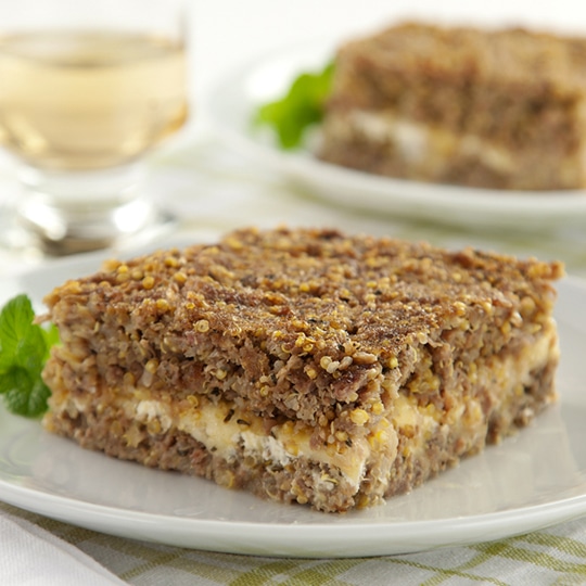 Quibe light com quinoa